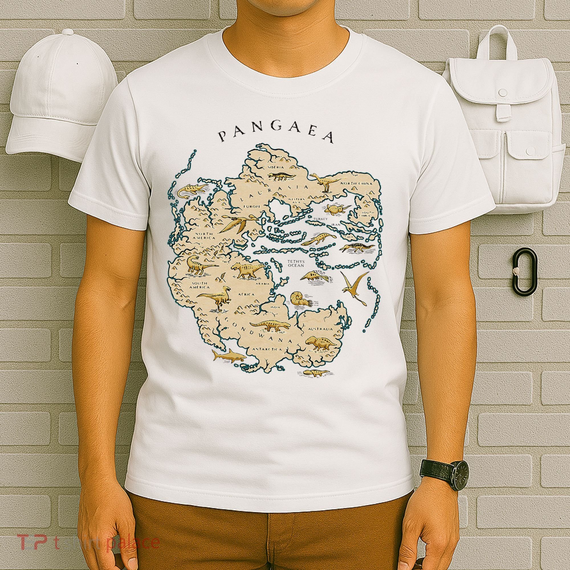 Reunite Pangaea World Map History Geology Earth Geologist T-Shirt