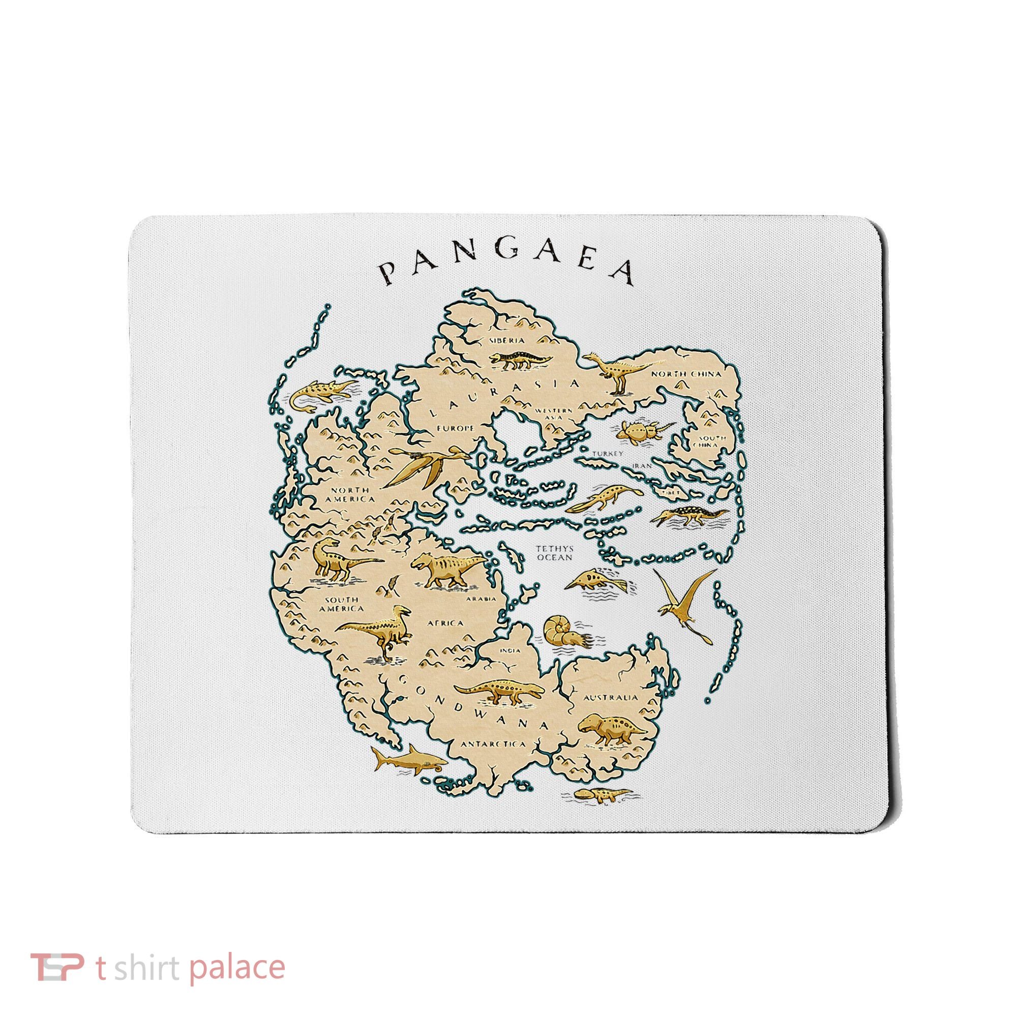 Reunite Pangaea World Map History Geology Earth Geologist Mousepad