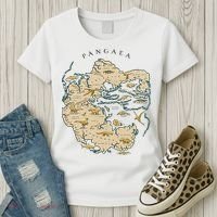 Reunite Pangaea World Map History Geology Earth Geologist Women's T-Shirt thumb 3