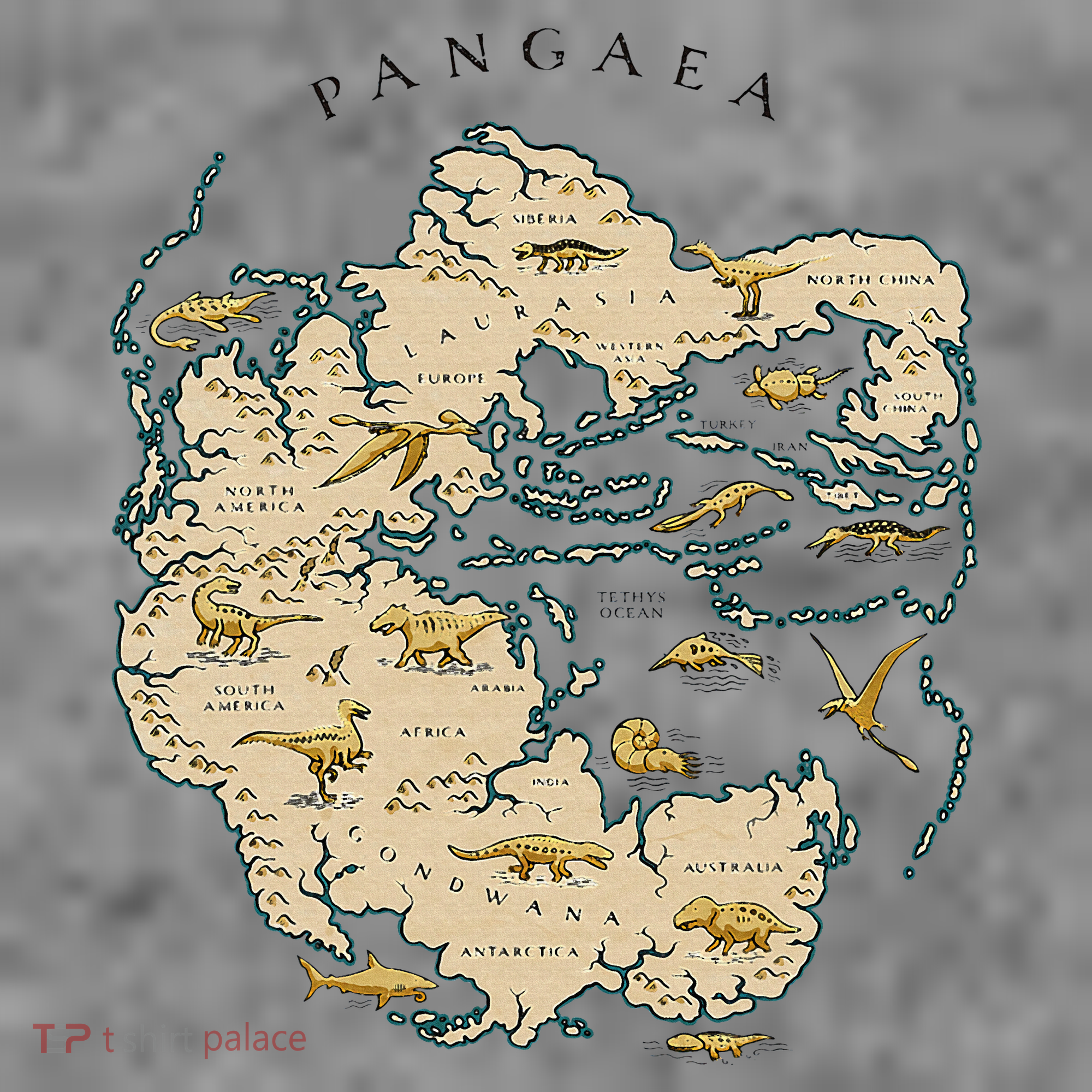 Reunite Pangaea World Map History Geology Earth Geologist Toddler Hoodie
