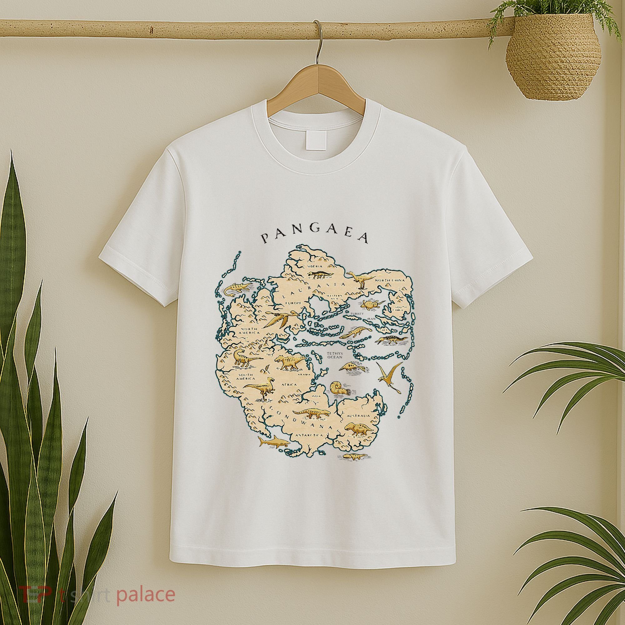 Reunite Pangaea World Map History Geology Earth Geologist T-Shirt
