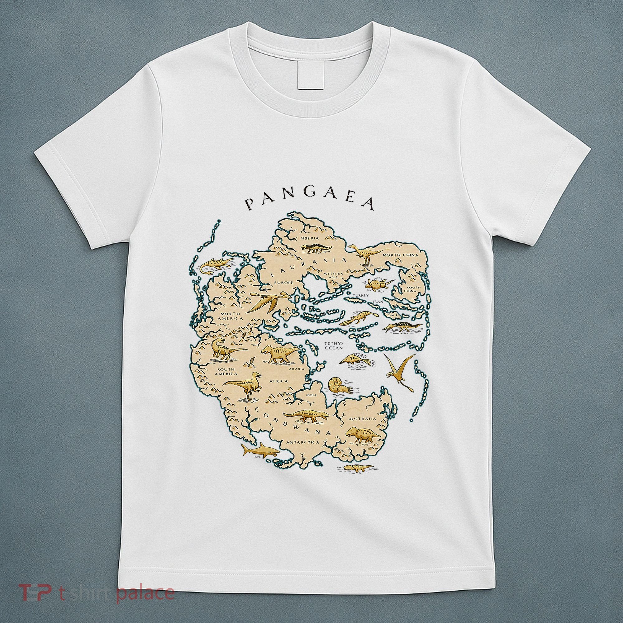 Reunite Pangaea World Map History Geology Earth Geologist T-Shirt