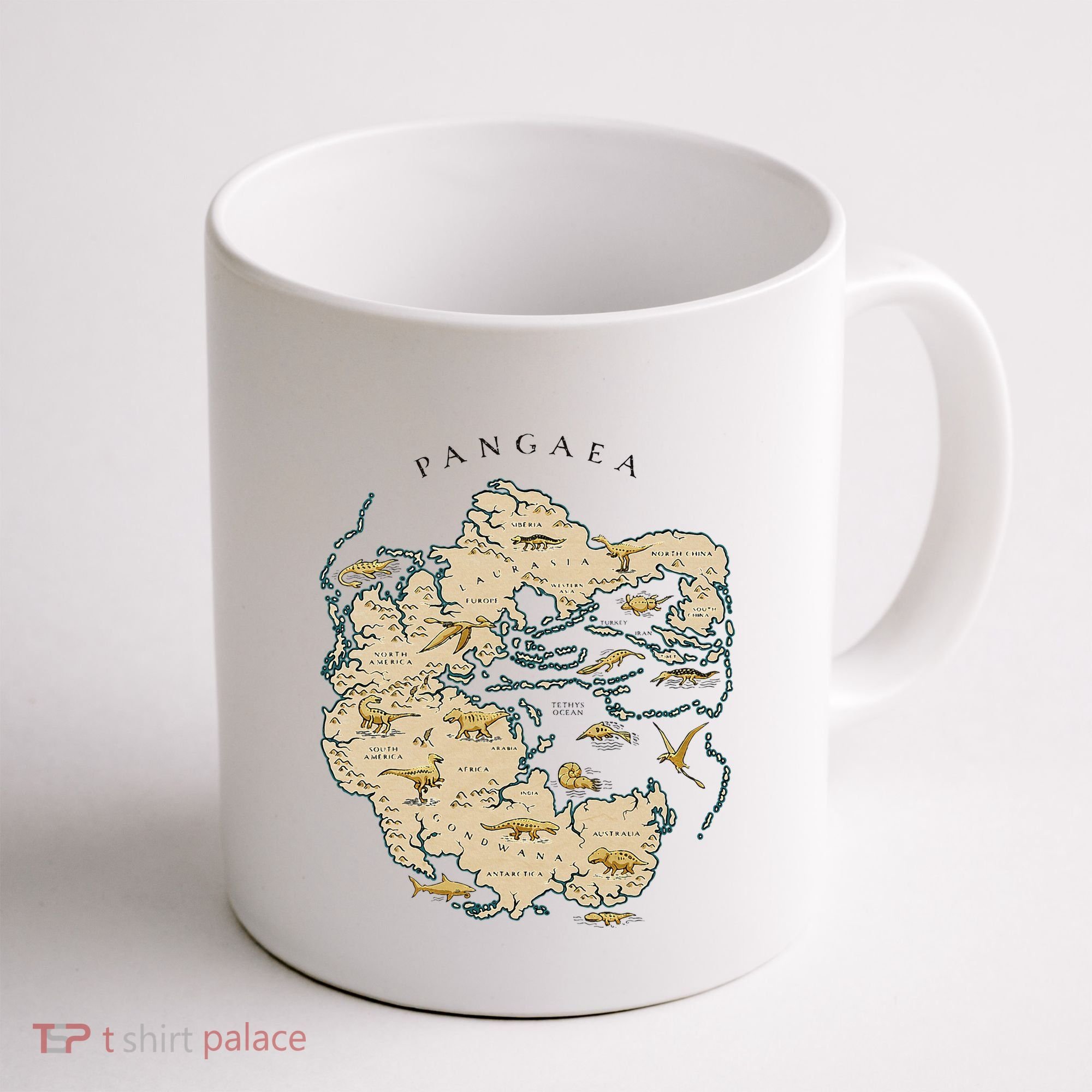 Reunite Pangaea World Map History Geology Earth Geologist Coffee Mug
