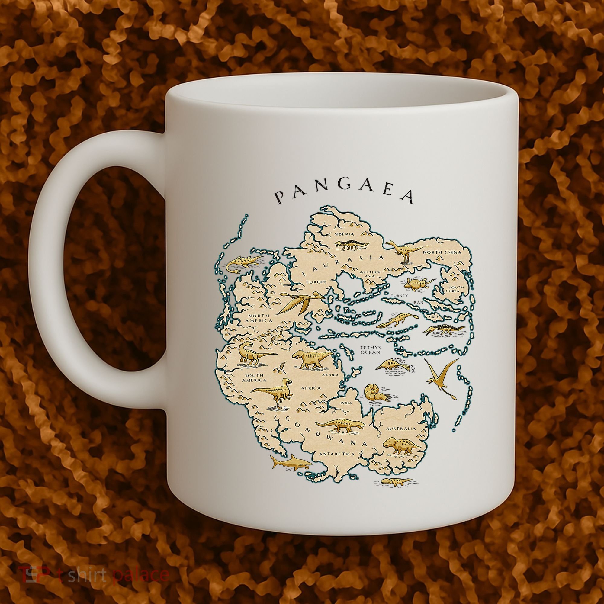 Reunite Pangaea World Map History Geology Earth Geologist Coffee Mug