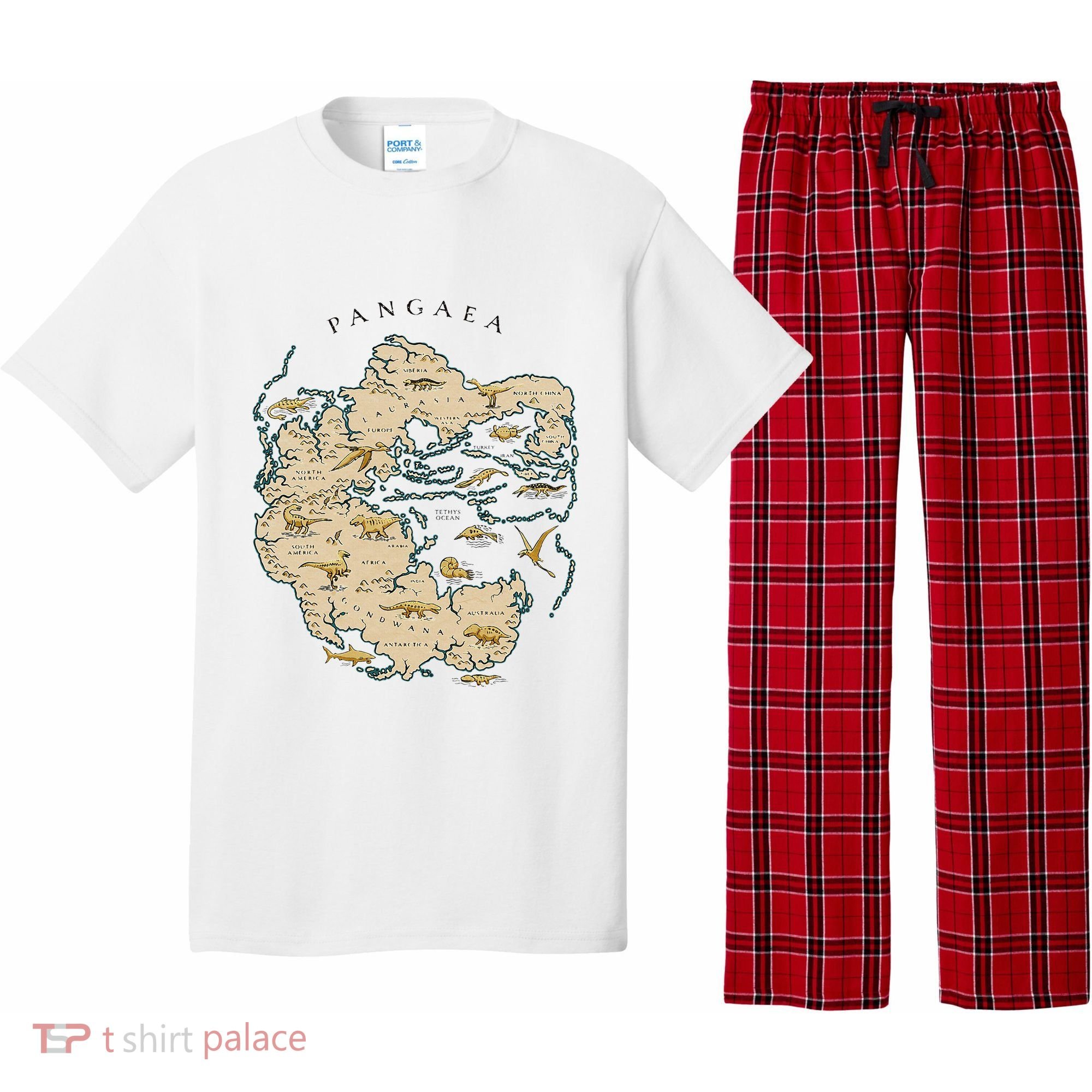 Reunite Pangaea World Map History Geology Earth Geologist Pajama Set