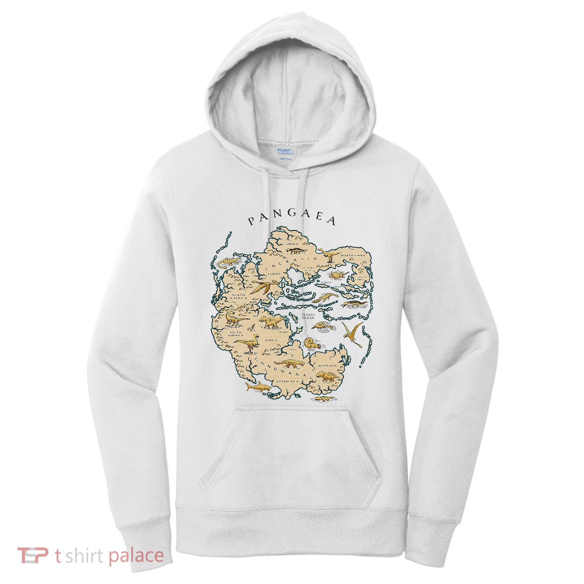 Reunite Pangaea World Map History Geology Earth Geologist Women's Hoodie