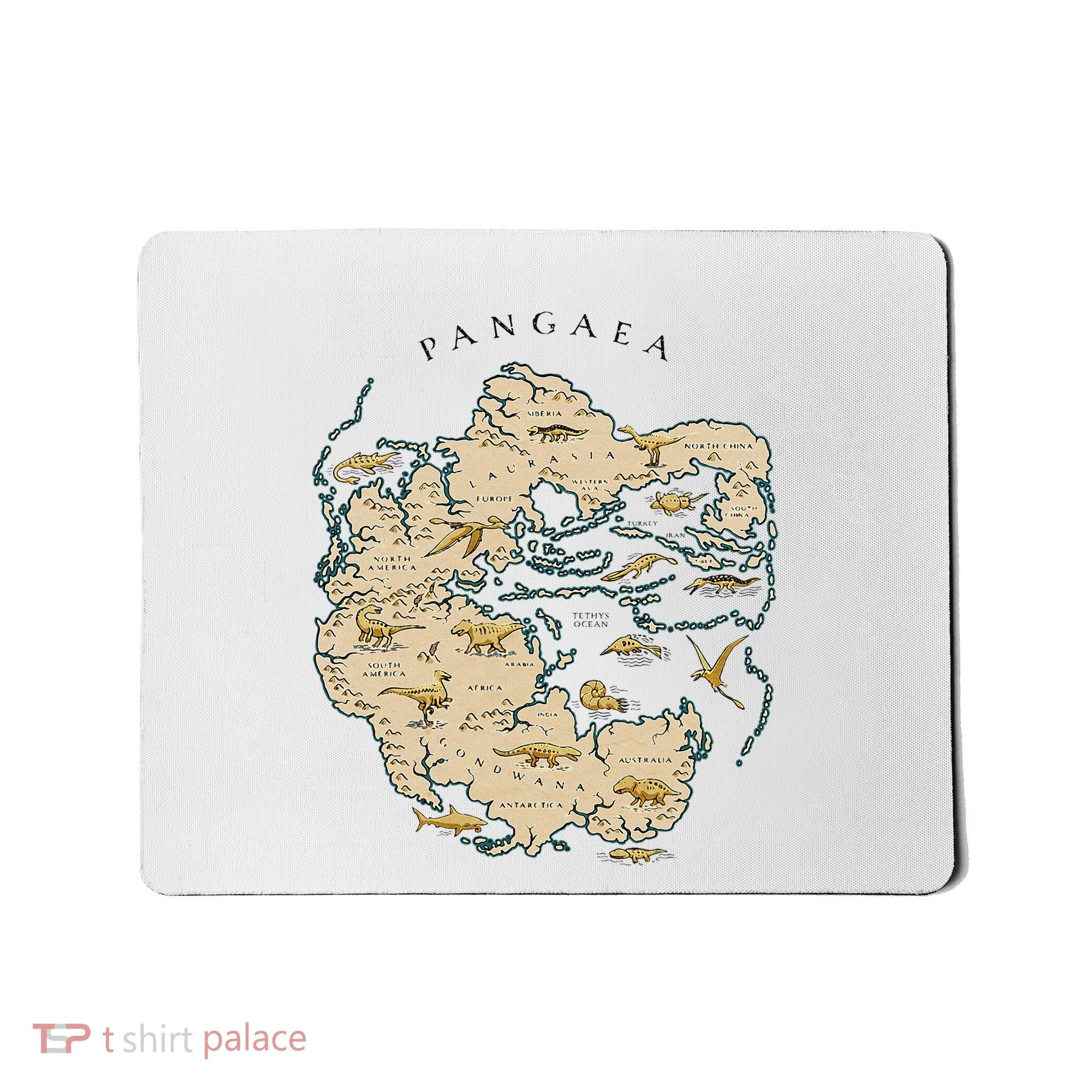 Reunite Pangaea World Map History Geology Earth Geologist Mousepad