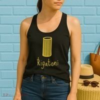 Rigatoni Pasta Wear Your Love Of Pasta Funny Women's Tank Top thumb 2