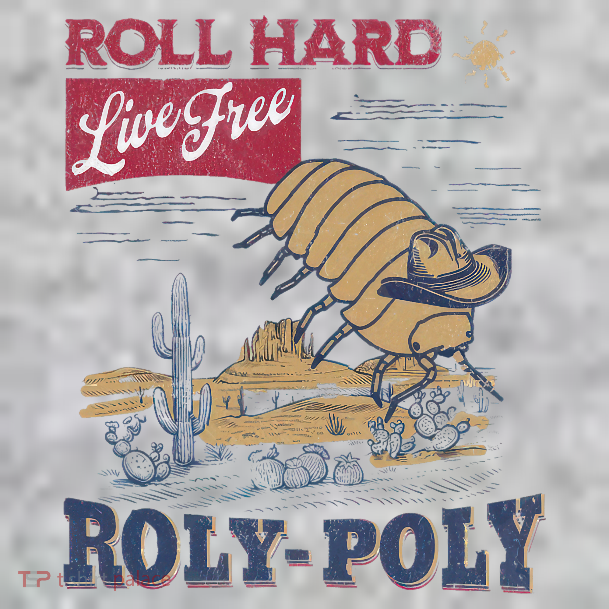 Roly Poly Western Rodeo Cowboy Dung Beetle Retro The Baniff Cuffed Pom Beanie