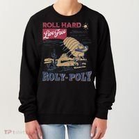 Roly Poly Western Rodeo Cowboy Dung Beetle Retro Women's Sweatshirt thumb 0