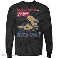 Roly Poly Western Rodeo Cowboy Dung Beetle Retro Tie-Dye Long Sleeve Shirt thumb 0