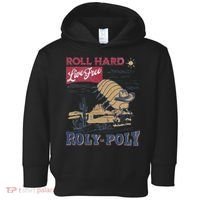 Roly Poly Western Rodeo Cowboy Dung Beetle Retro Toddler Hoodie thumb 0