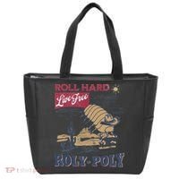Roly Poly Western Rodeo Cowboy Dung Beetle Retro Tote Bag thumb 0