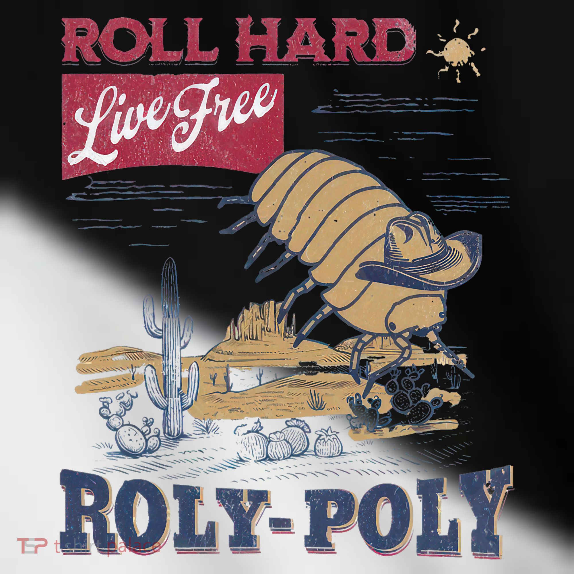 Roly Poly Western Rodeo Cowboy Dung Beetle Retro Toddler Fine Jersey T-Shirt