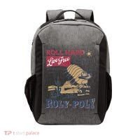 Roly Poly Western Rodeo Cowboy Dung Beetle Retro Vector Backpack thumb 0