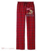 Roly Poly Western Rodeo Cowboy Dung Beetle Retro Men's Flannel Plaid Pajama Pants thumb 0