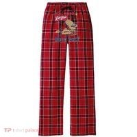 Roly Poly Western Rodeo Cowboy Dung Beetle Retro Women's Flannel Plaid Pajama Pants thumb 0