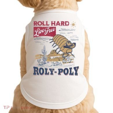 Roly Poly Western Rodeo Cowboy Dung Beetle Retro Doggie Tank