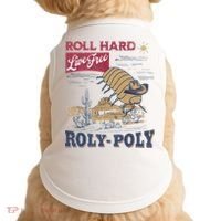 Roly Poly Western Rodeo Cowboy Dung Beetle Retro Doggie Tank thumb 0