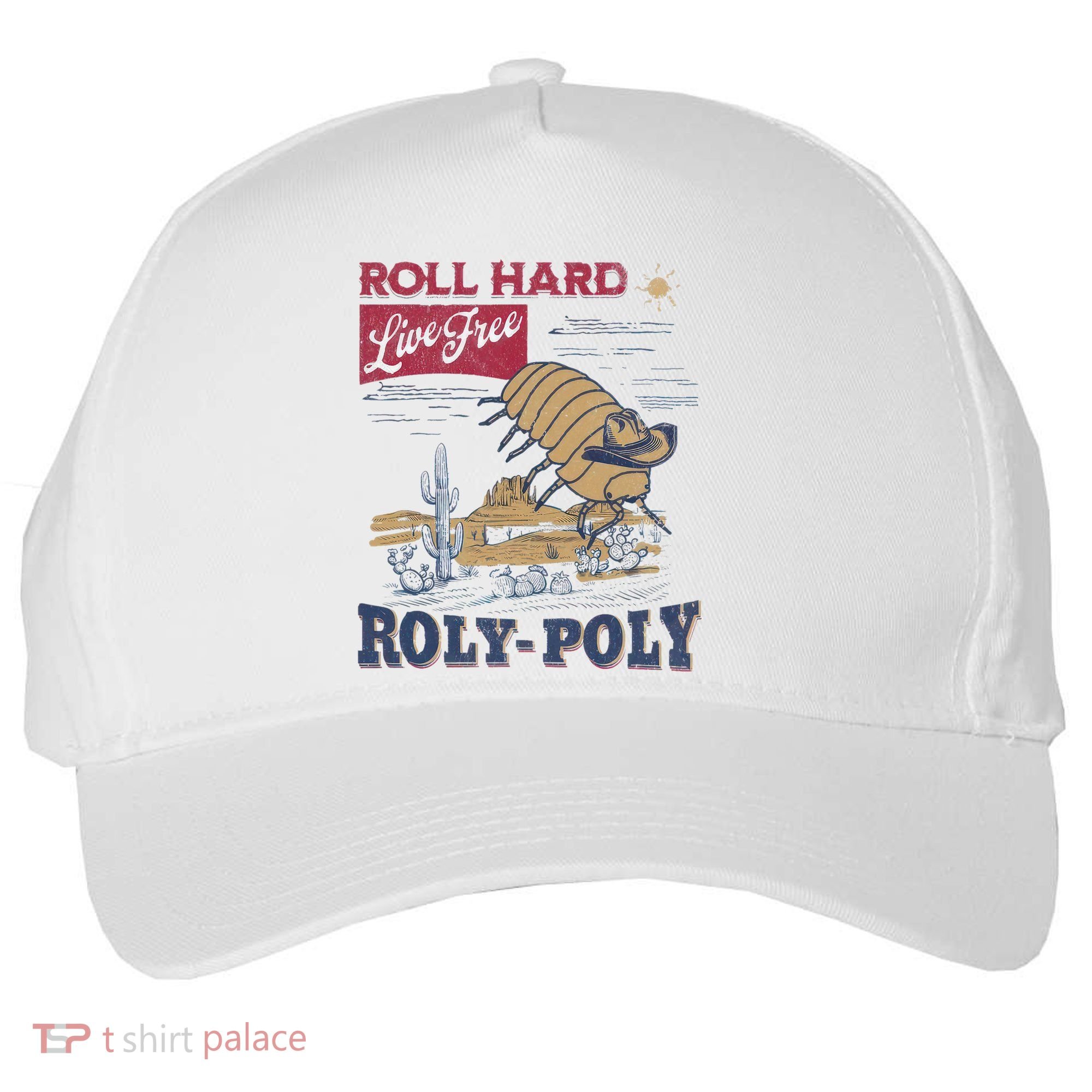Roly Poly Western Rodeo Cowboy Dung Beetle Retro Five-Panel Snapback Cap