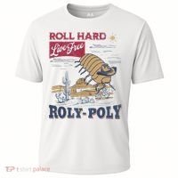 Roly Poly Western Rodeo Cowboy Dung Beetle Retro Cooling Performance Crew T-Shirt thumb 0