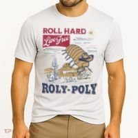 Roly Poly Western Rodeo Cowboy Dung Beetle Retro Cooling Performance Crew T-Shirt thumb 2