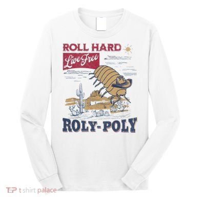 Roly Poly Western Rodeo Cowboy Dung Beetle Retro Long Sleeve Shirt
