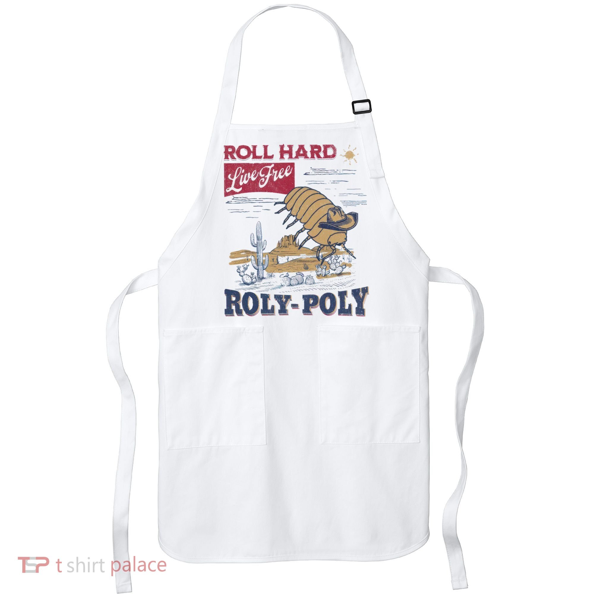 Roly Poly Western Rodeo Cowboy Dung Beetle Retro Apron