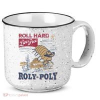 Roly Poly Western Rodeo Cowboy Dung Beetle Retro 15oz Campfire Ceramic Mug thumb 0