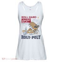 Roly Poly Western Rodeo Cowboy Dung Beetle Retro Ladies Essential Flowy Tank thumb 0