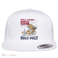 Roly Poly Western Rodeo Cowboy Dung Beetle Retro Flat Bill Trucker Hat thumb 0