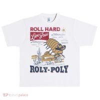 Roly Poly Western Rodeo Cowboy Dung Beetle Retro Urban Oversized Heavyweight T-Shirt thumb 0
