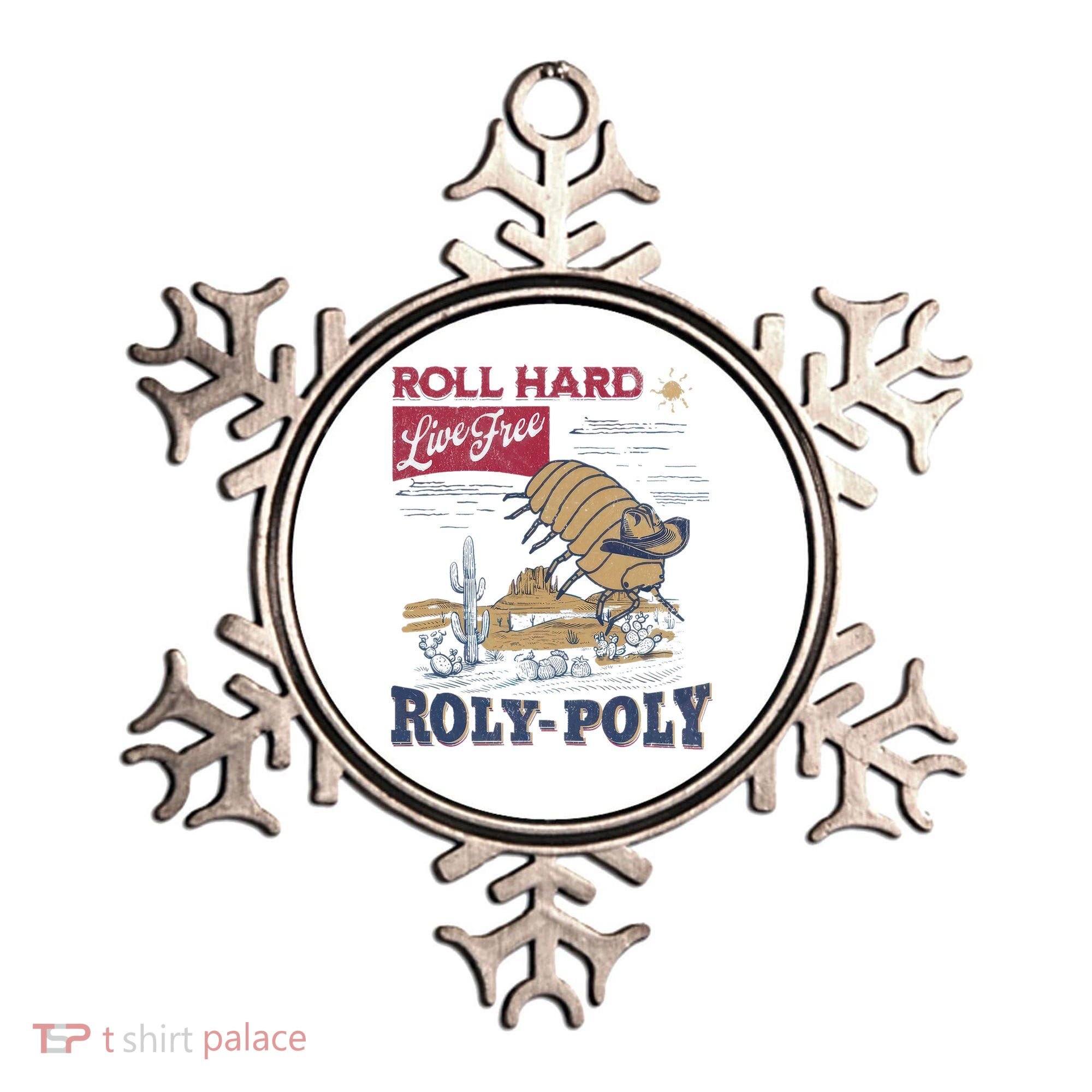 Roly Poly Western Rodeo Cowboy Dung Beetle Retro Ornament