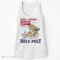 Roly Poly Western Rodeo Cowboy Dung Beetle Retro Women's Tank Top thumb 0