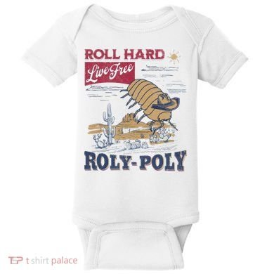 Roly Poly Western Rodeo Cowboy Dung Beetle Retro Baby Bodysuit