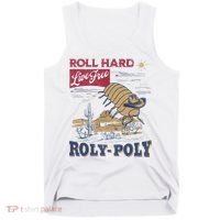 Roly Poly Western Rodeo Cowboy Dung Beetle Retro Tank Top thumb 0