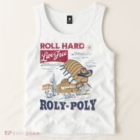 Roly Poly Western Rodeo Cowboy Dung Beetle Retro Tank Top thumb 2