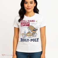 Roly Poly Western Rodeo Cowboy Dung Beetle Retro Women's T-Shirt thumb 4