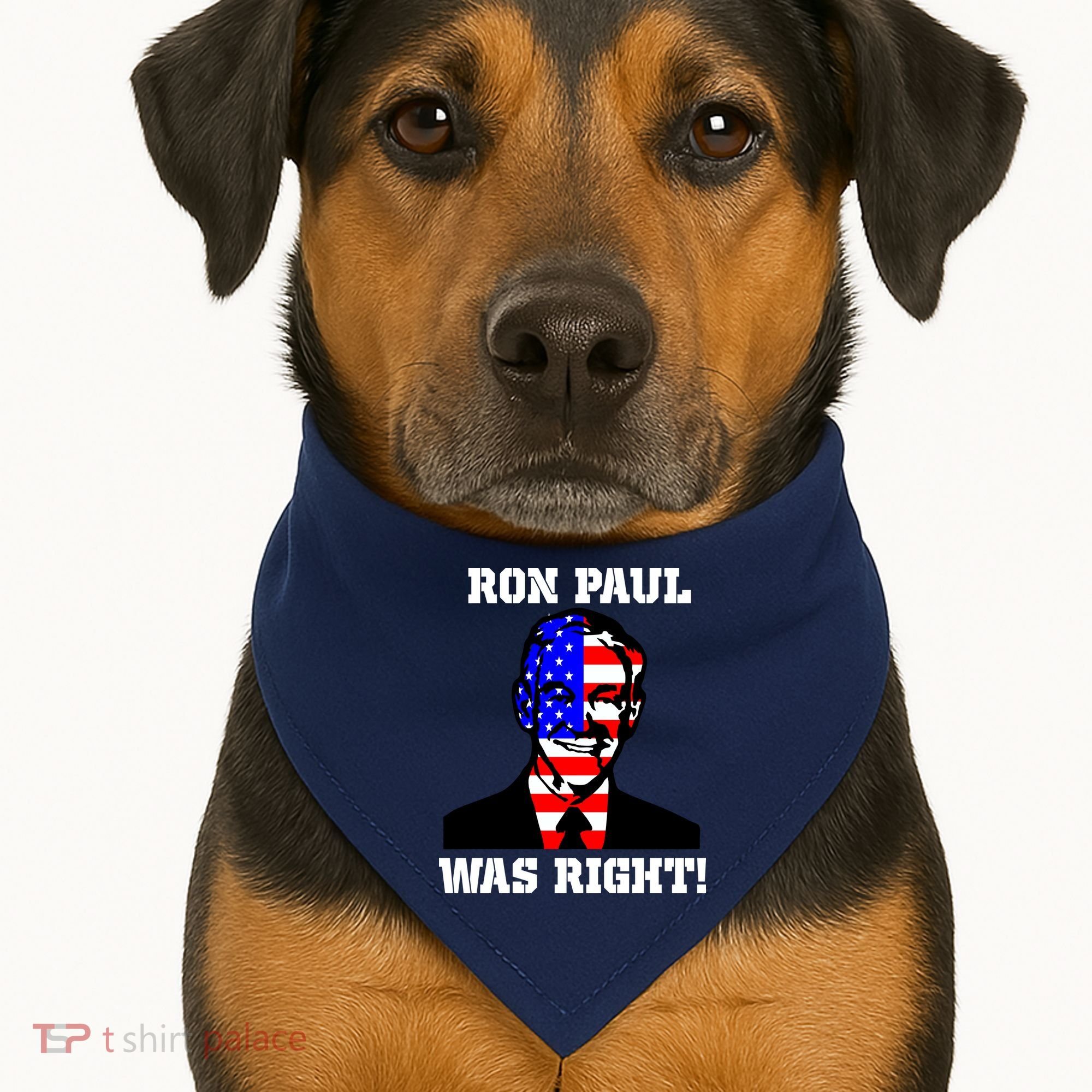 Ron Paul Was Right USA-Made Doggie Bandana