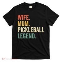 Retro Pickleball Wife Mom Legend Vintage Mother's Day T-Shirt thumb 0