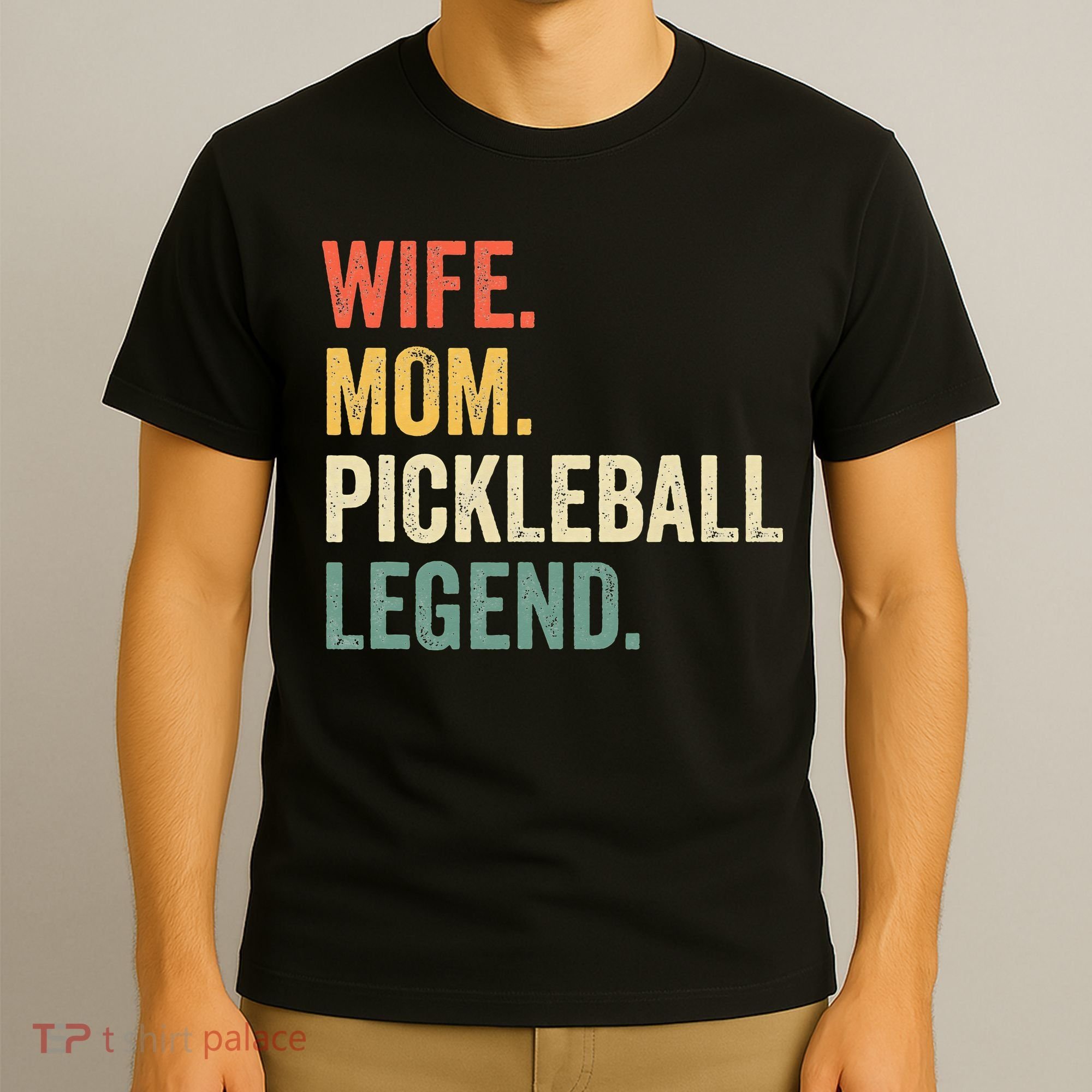 Retro Pickleball Wife Mom Legend Vintage Mother's Day T-Shirt