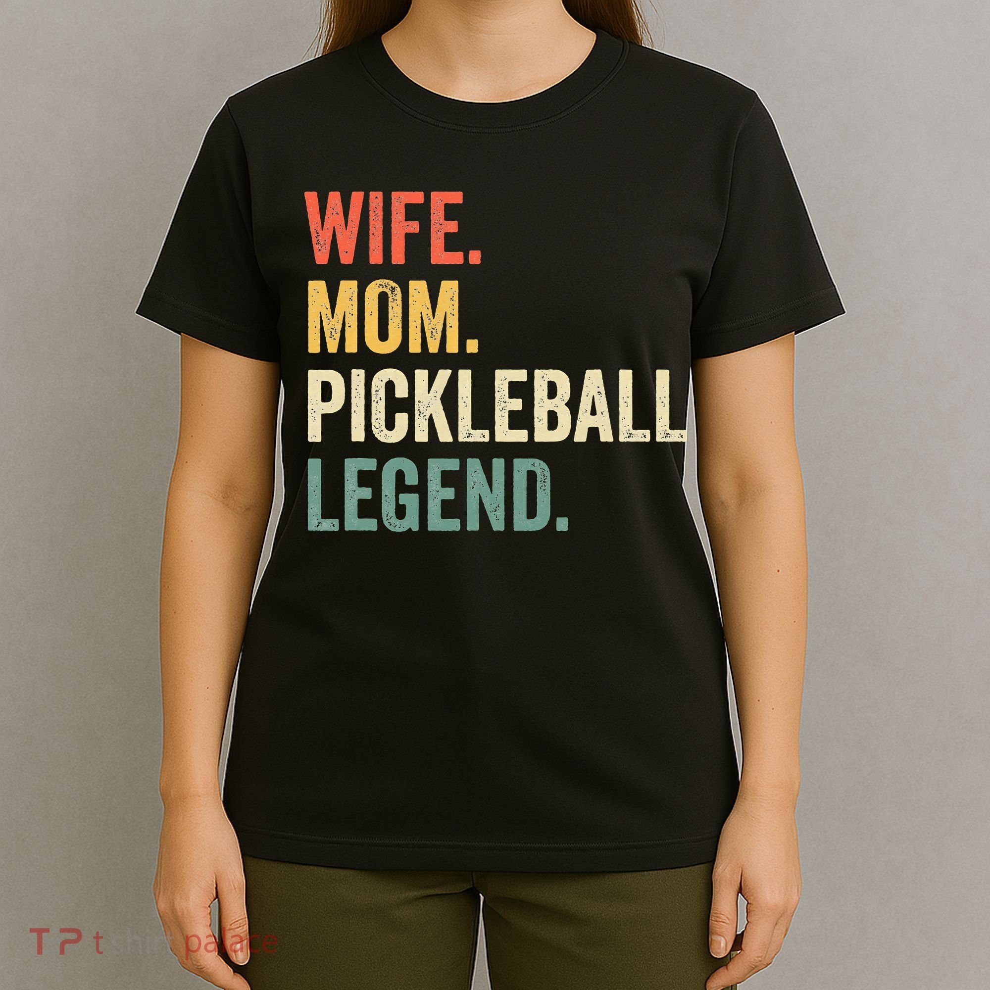 Retro Pickleball Wife Mom Legend Vintage Mother's Day T-Shirt