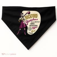 Rockford Peaches Women Professional Baseball Team USA-Made Doggie Bandana thumb 0