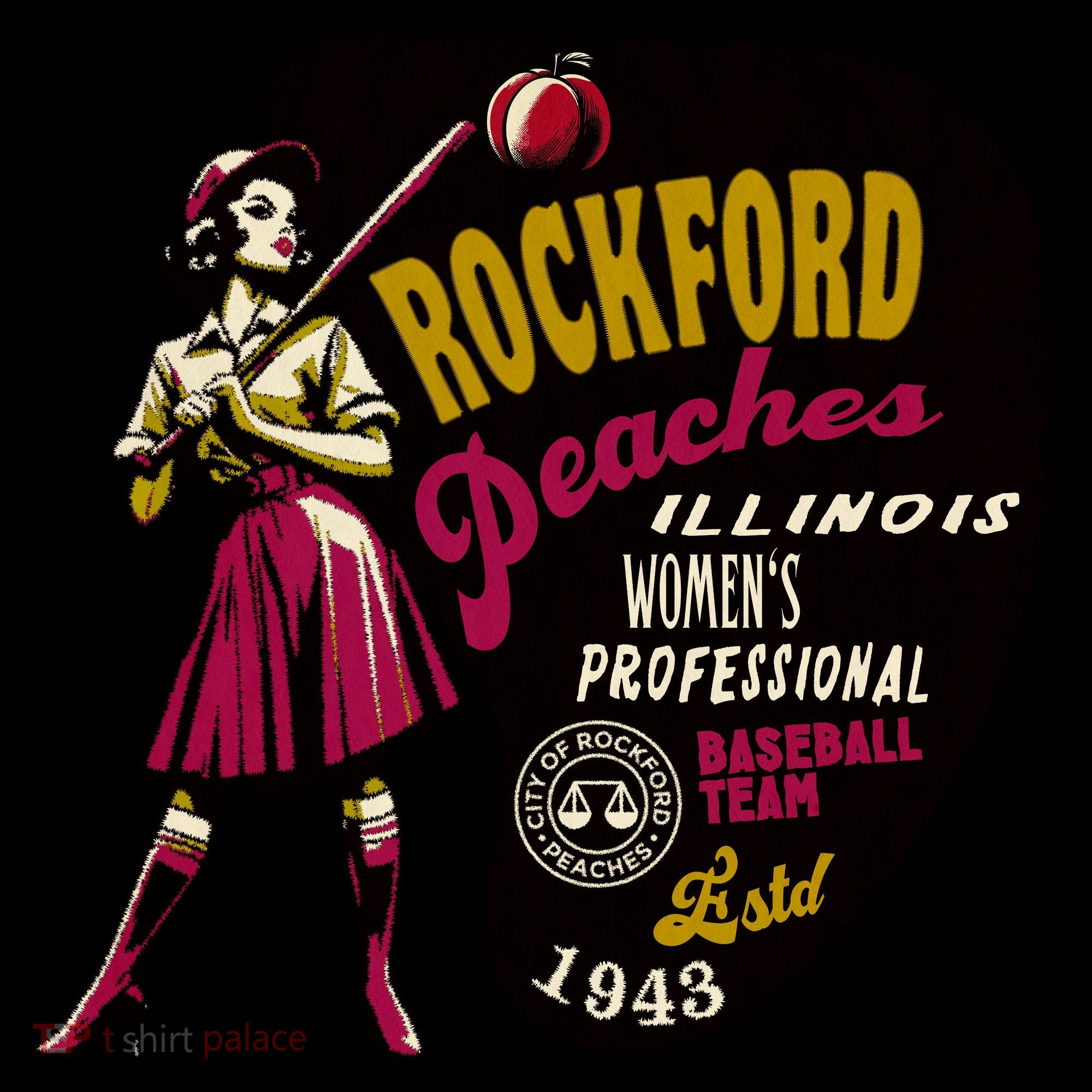 Rockford Peaches Women Professional Baseball Team Coffee Mug