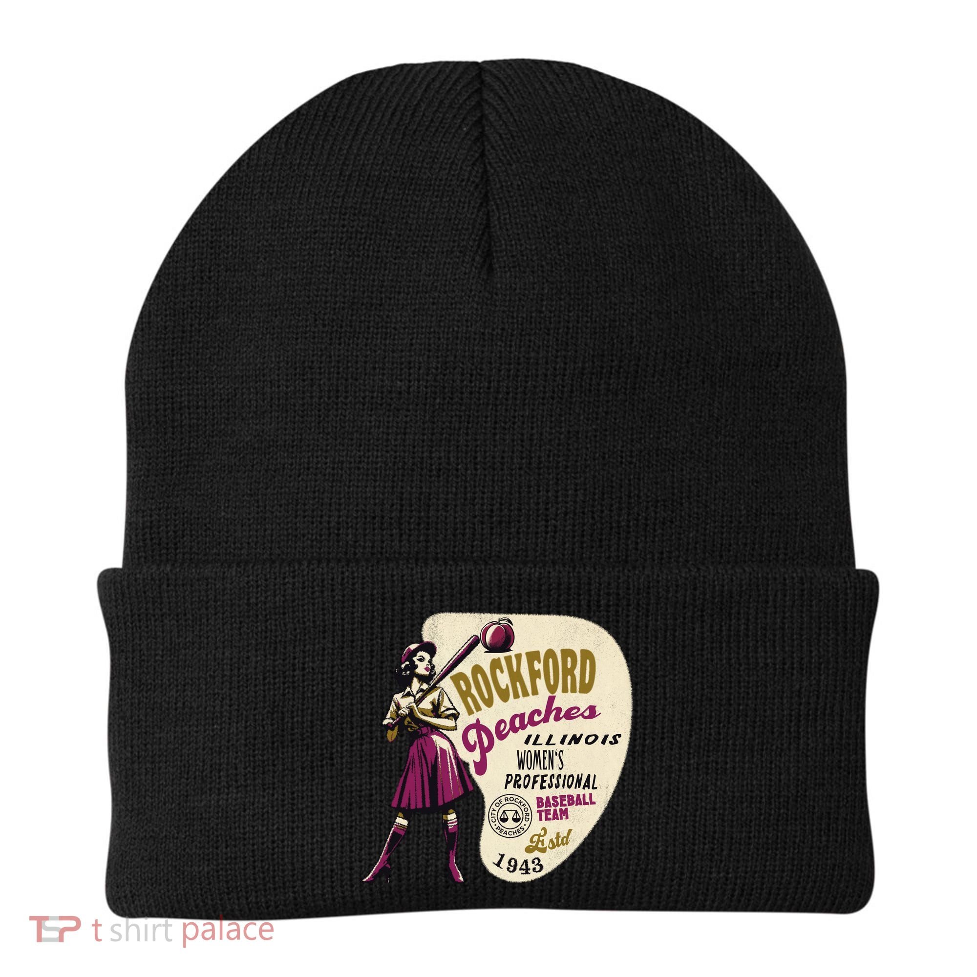 Rockford Peaches Women Professional Baseball Team Beanie