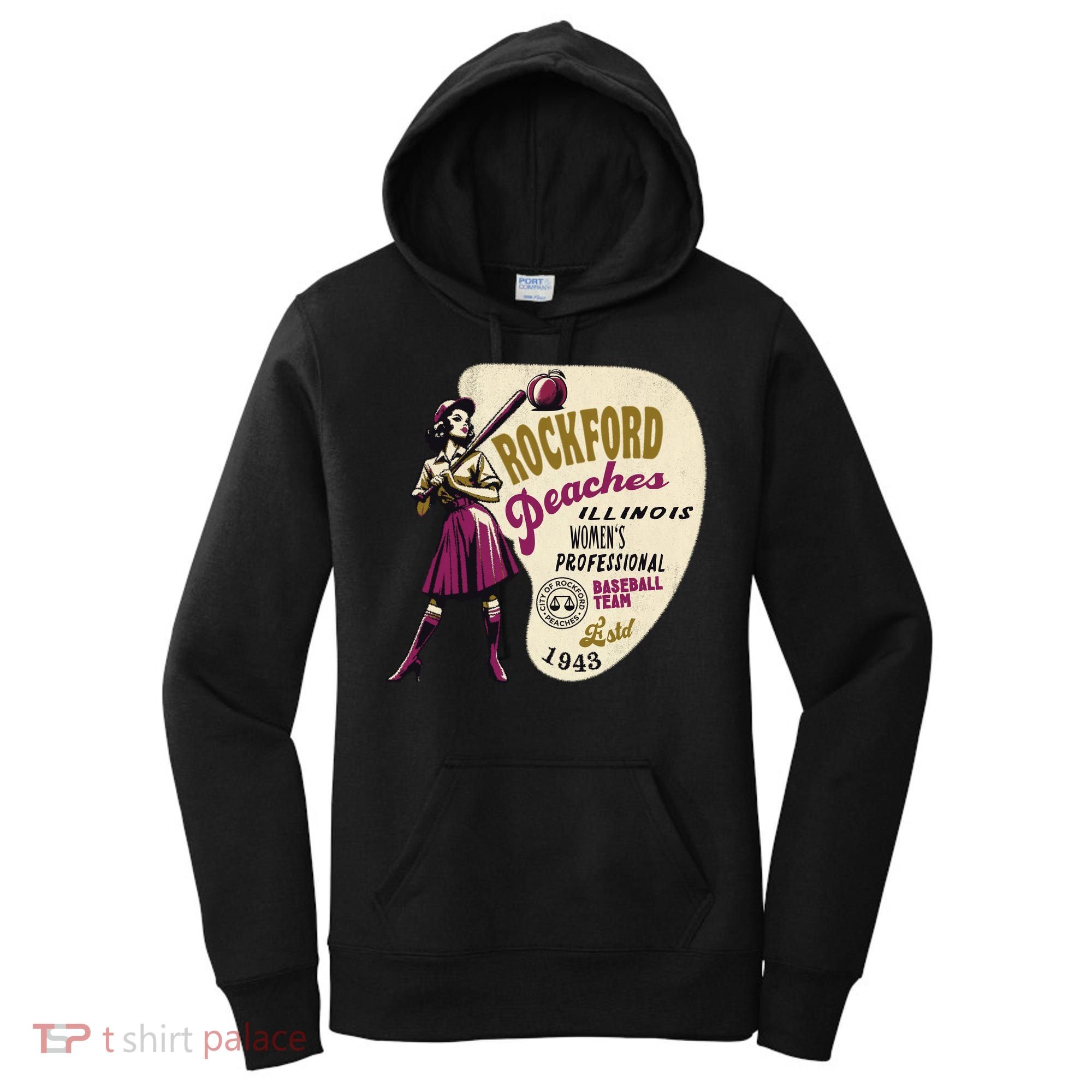 Rockford Peaches Women Professional Baseball Team Women's Hoodie