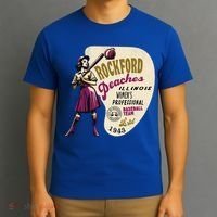 Rockford Peaches Women Professional Baseball Team T-Shirt thumb 3