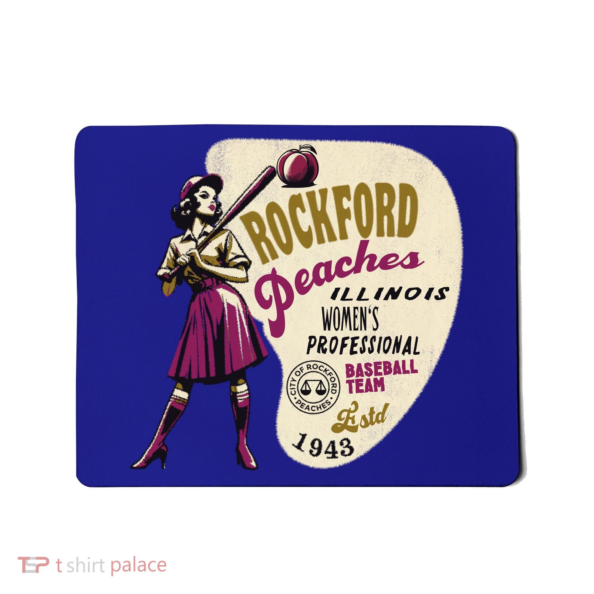 Rockford Peaches Women Professional Baseball Team Mousepad