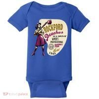 Rockford Peaches Women Professional Baseball Team Baby Bodysuit thumb 0