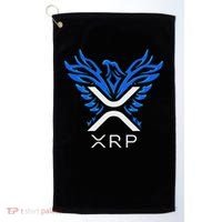 Rising Phoenix Xrp Cryptocurrency Golf Towel thumb 0